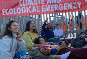Climate protesters target east London concrete plant