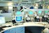 The central control desk from which tutors can monitor the would-be dentists at work on the “phantom heads”.