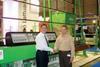 Paul Lithauer, MD of P.A.L Glass Machinery Ltd, pictured on the left with Tony Barrett, MD of Barretts Glass in London