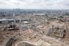 Construction work continues across Olympic park