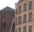 Loony on ladder in Leeds