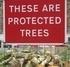 Protected tree sign