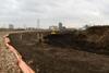 Excavation of Olympic Stadium site