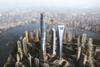 The Shanghai skyline with its tallest tower by Gensler Architects