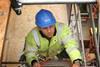 Bellway Construction Worker On Ladder