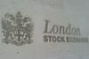 Stock exchange plaque