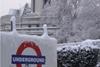London under snow