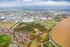 Aerial view of Harwell Campus in Oxfordshire, 2019