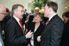 Ed Balls, secretary of state for children, schools and families, Alan Kemp of EC Harris and Janet Young deputy director of estates and FM DCSF at the opening of the Sanctuary - Credit DCSF