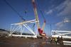 First 2012 Olympic stadium roof truss lifted into position