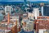 Manchester city centre aeriel shutterstock