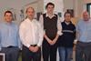 The technical support team: Jason Roberts, Gary Turner, Karl Watson, Paul Pfau and Ian Toothill.