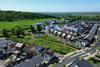 Graven Hill aerial with homes woodland and play space