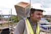 Builder on a Taylor Wimpey site