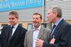 David Blunkett (centre), Martyn Horton (left) and Richard Ashbee (right)