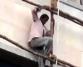 Man on Bangalore scaffolding