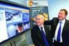 COE chief executive Andrew Wallace and DigiSys UK chairman Martin Port review DigiSys IQ software on COE’s command and control system.