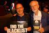 Corbyn with blacklist campaigner