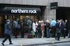 Queues outside Northern Rock last year