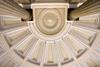 Looking up at the dazzling, restored semicircular concert hall