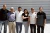 The team from Jam Glass, including Chand Modha (second right), Neil Modha (right) Jitu Thanky (second left) and Kam Patel (third right)
