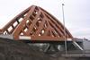 World's first Accoya wood bridge at Sneek, Netherlands