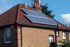 Solar panels on UK home lea