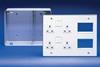 On a plate: Volex’s back box has two euro-slots for six euro-modules.