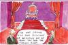 Hansom satirical illustration of a grand throne room comissioned by Ken Livingstone