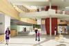 The daylit atrium is the focal point of the new building, providing access to all areas of the care centre