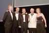 (left to right) Rory Bremner, EMC editor Andrew Brister, James Wythe from Briggs & Forrester Group, ECA president Tony Morgan and BSJ editor Karen Fletcher.