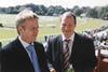 Graham Price, Managing Director of Cervoglass, with Matt Buckley, Marketing Director of Pilkington Building Products UK, pictured at the Glass Age raceday