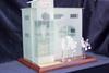 Steve Hyams’ glassware model commissioned by a Manchester lighting company for its 60th anniversary