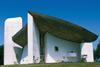 Le Corbusier’s Ronchamp chapel in France was completed in 1955