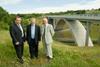 Lindsay Whittle, leader of Caerphilly County Borough Council; Welsh Assembly Government’s deputy first minister, Ieuan Wyn Jones AM; Ron Davies, cabinet member for regeneration and countryside