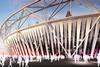2012 Olympic Stadium wrap, Dow, Populous