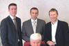 Ebor’s directors, L to R: Simon Boocock, David Beckett, Jonathan Whitely, with Stephen Boocock seated