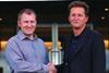 Simon Wright of Panasonic and Andy Coombes from CCTV Center