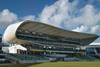 The natural ventilation of the main stand at the Kensington Oval, Barbados, actively promotes the flow of air in all areas