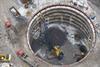 Foundations for the 610m Chicago Spire, set to be the tallest building in the US