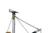 The Harnser weighs only 12kgs, and fixes into position within the window reveal and its boom lifting arm pivots out,