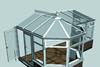 A Shepley modular P-shape conservatory