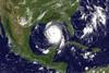 Research suggests that rising sea surface temperatures could mean more storms of the same intensity of hurricanes Katrina and Rita