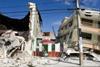 Damaged buildings in Haiti