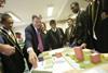 Children, schools and family secretary Ed Balls visits a college in Newham, London, on the first day of students’ C&BE course
