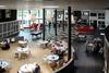 A generous hub accommodates a buzz of social activities at the Maartenshof care centre in Groningen in the Netherlands