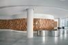 The pure cylindrical shape of the Asticus Building is clearly expressed in the stylish reception foyer