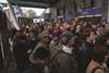 Finsbury Park train delay crowd