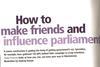 Archive image: How to make friends and influence parliament