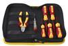 The Newey & Eyre Defiance toolkit contains six scewdrivers and a pair of diagonal side-cutters